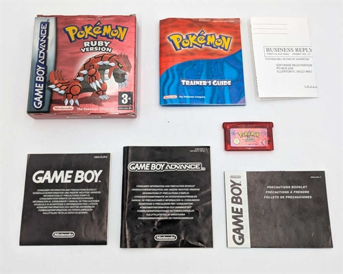 Pokemon Ruby Version - Complete In Box (CIB) - GameBoy Advance game (ENG) (A Grade) (Used)